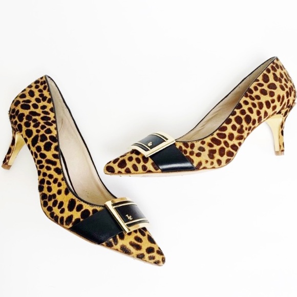 Louise et Cie Shoes - Louise et Cie Leapard print heels real calf hair